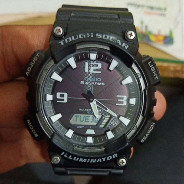 casio quartz water resist 100m manual