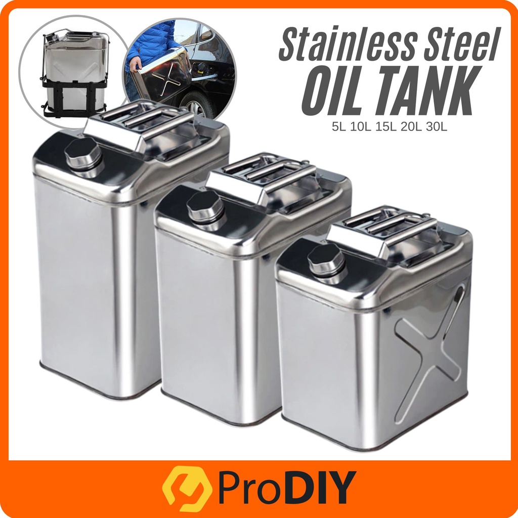 5L 10L 15L 20L 30L Stainless Steel 201 Fuel Petrol Tank Diesel Oil