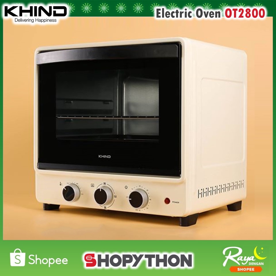 Khind Electric Oven OT2800 (28L) Black Beige NEW 2 Years Warranty