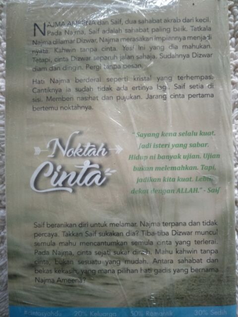 Novel Noktah Cinta Shopee Malaysia