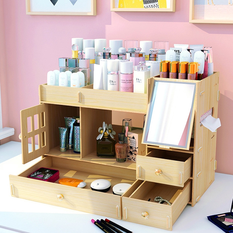 Drawer Type Makeup Classified Cosmetic Storage Cabinet Desktop