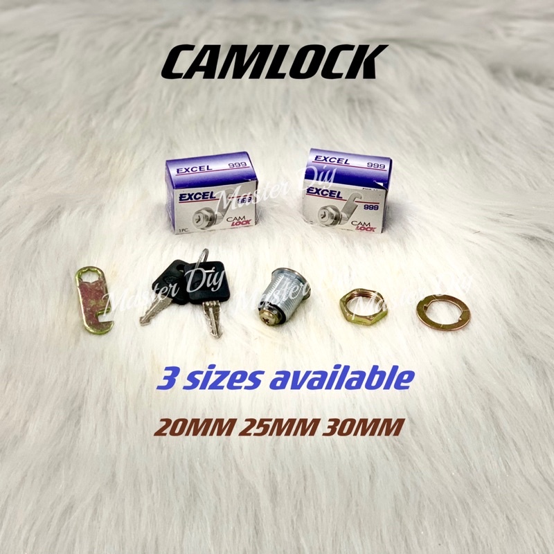 ‼️READY STOCK‼️EXCEL 999 CAM LOCK (20MM 25MM 30MM) DRAWER CABINET MAILBOX LOCKER LOCK/KUNCI LOCKER PETI SURAT KABINET