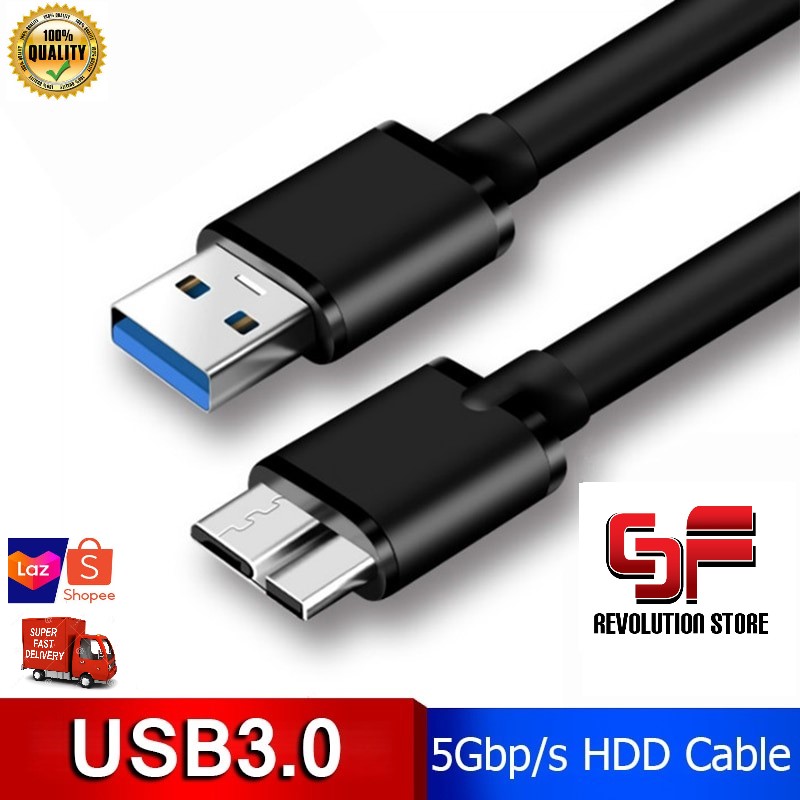 USB 3.0 Charger + Data SYNC Cable Cord Lead For External Hard Disk 