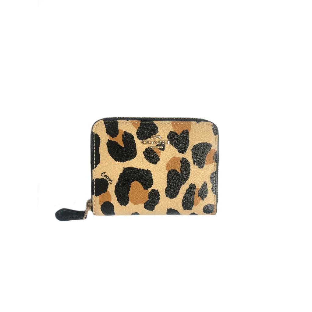 COACH Small Zip Around Wallet with Animal Print | Shopee Malaysia