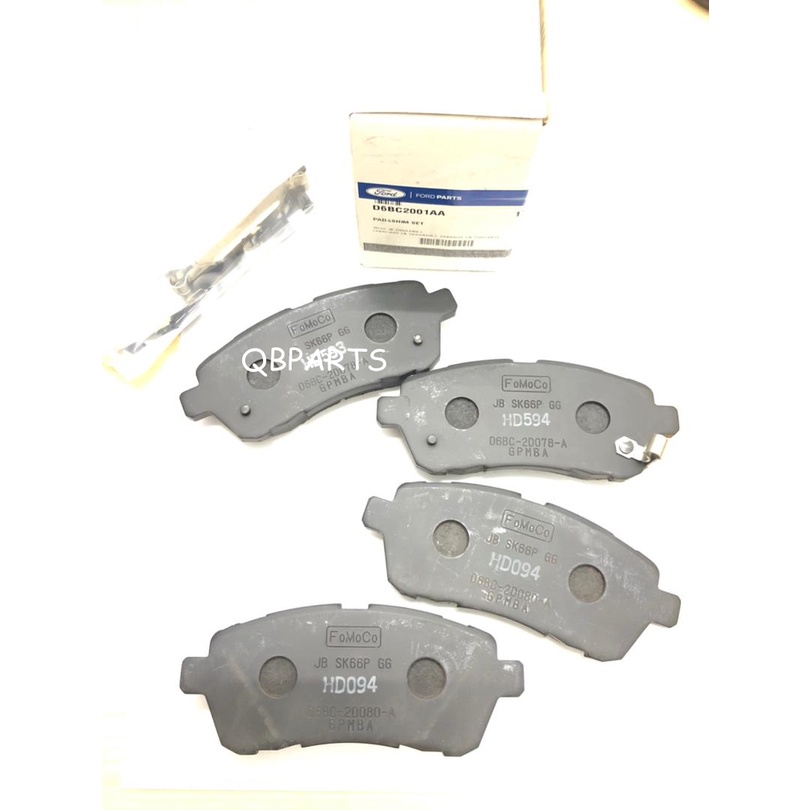FORD FIESTA / ECOSPORT 1.0cc (GENUINE) FRONT BRAKE PAD (D6BC2001AA