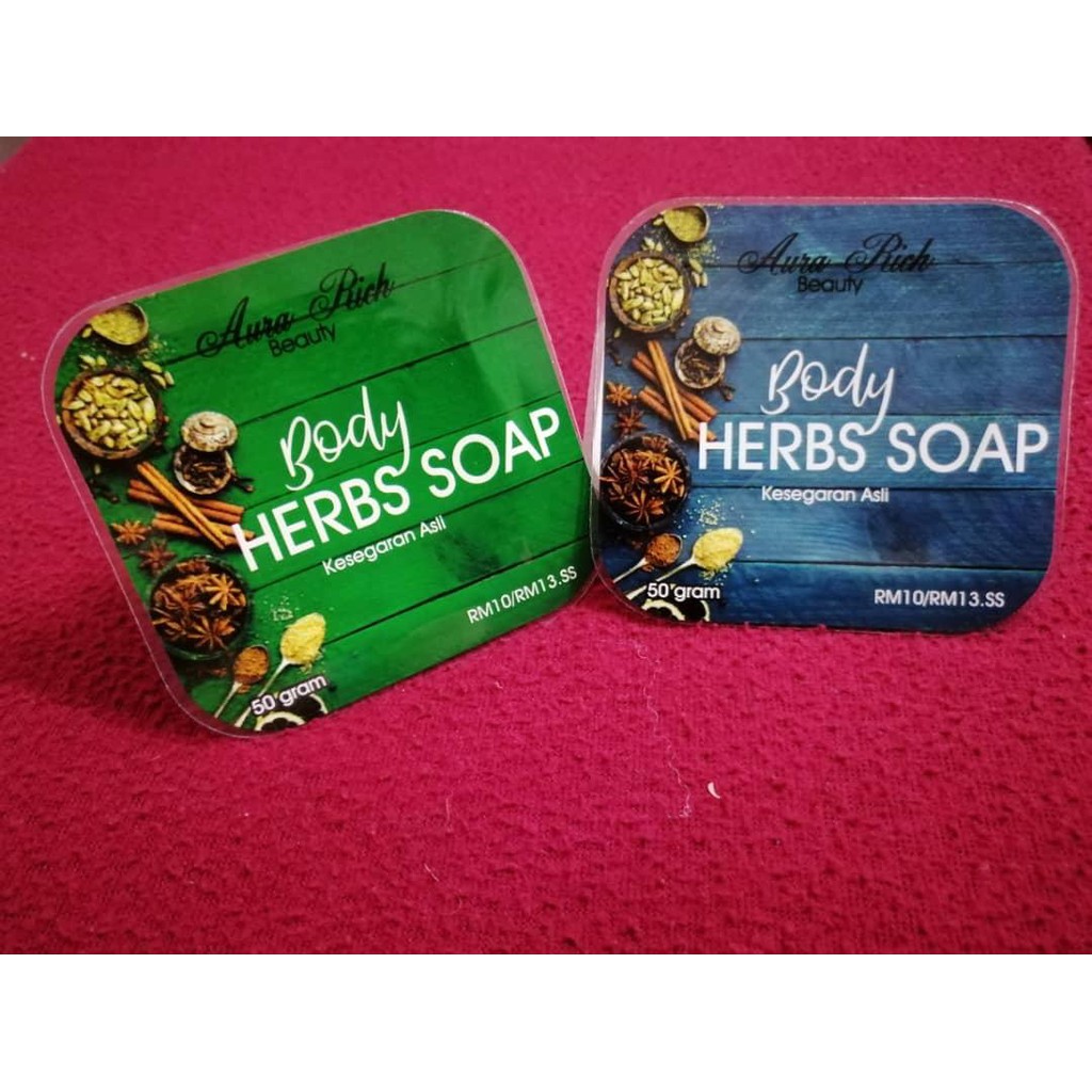 aura rich body herbs soap