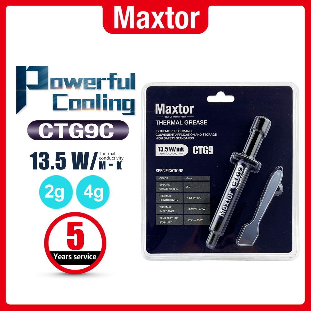 Maxtor CTG9C High Quality Thermal Paste for All CPU Coolers Extremely