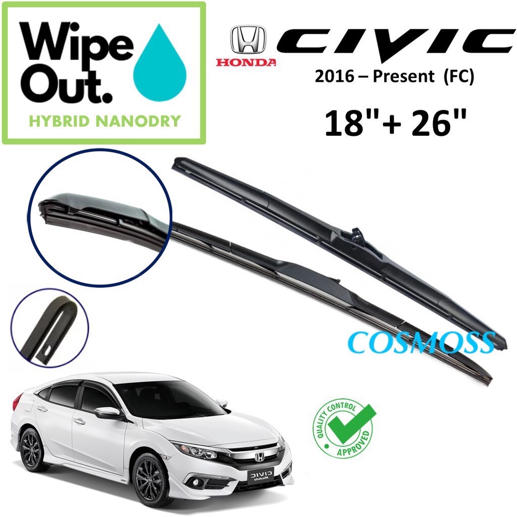 honda crv windshield wipers size