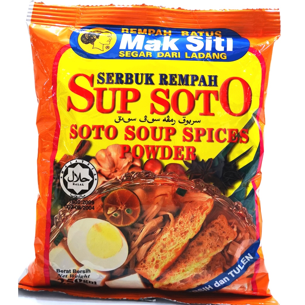 Mak Siti Soto Soup Spices Powder 250gm Rempah Sup Soto Shopee Malaysia