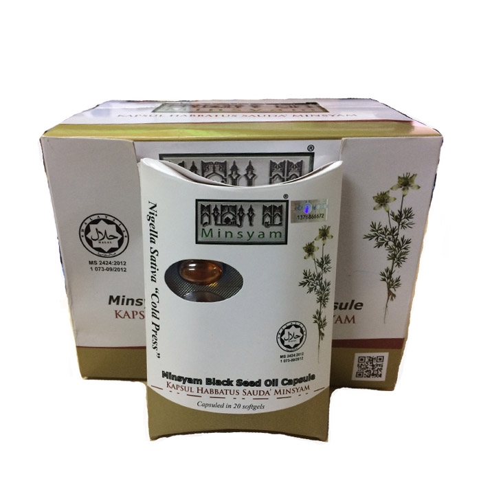 Minsyam Kapsul Habbatus Sauda 20softgel 3 Pek