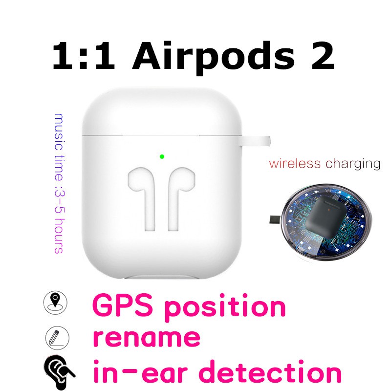 Rename Gps 1 1 Airpods 2 Bluetooth Earphone With Smart Sensor Pop Up Window Wireless Charging Wireless Earbuds Bluetooth Headsets Pk I200 I500 Inpods 12 Shopee Malaysia