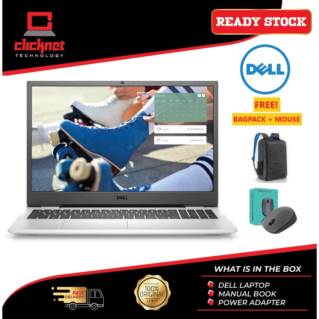 Dell Inspiron 15 I5 3000 3501 I5 1135g7 4gb 512gb Ssd Intel Iris Xe 15 6 Fhd Silver W10 Shopee Malaysia