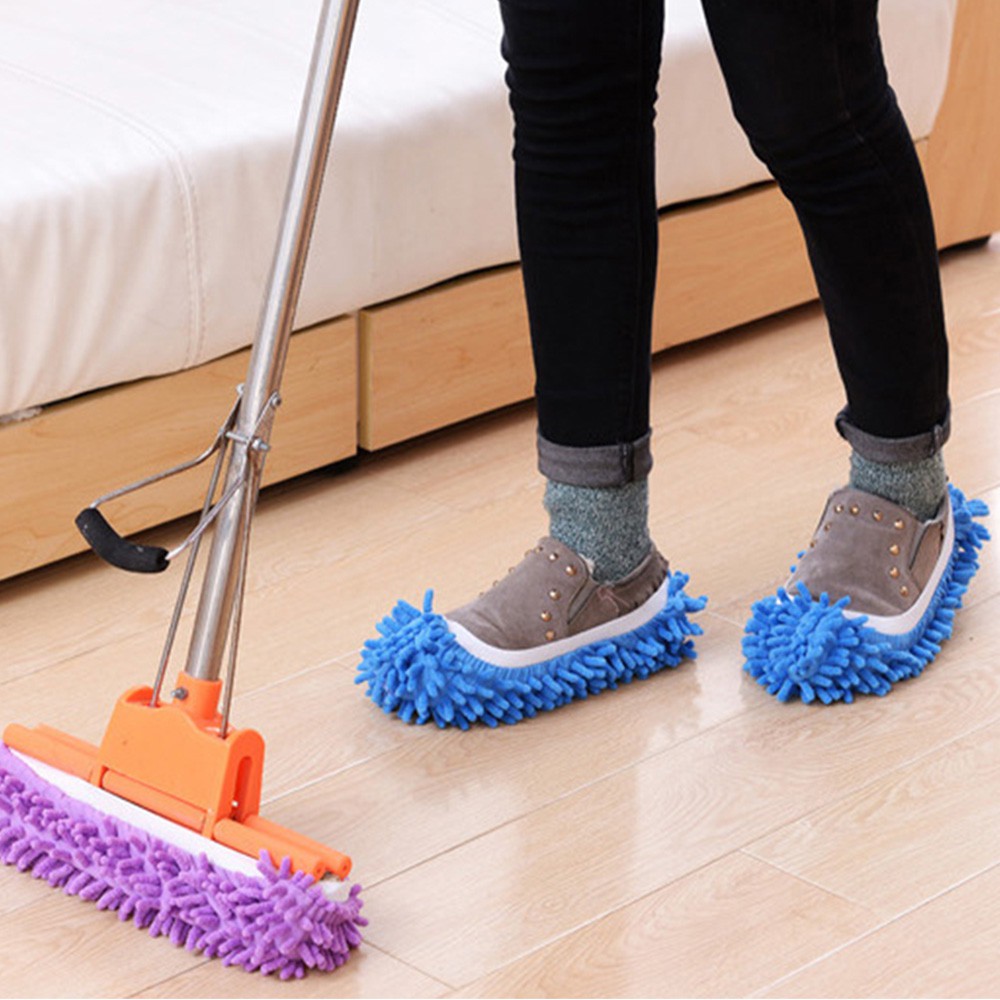 Floor Dust Cleaning Slippers Shoes Mop Non Slip House Clean Shoe Multi Function Shopee Malaysia