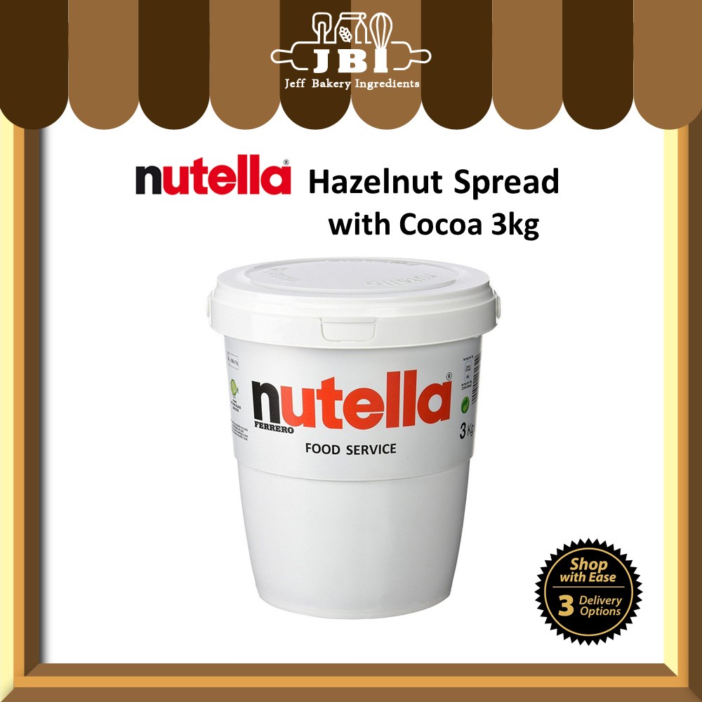 Nutella Hazelnut Spread with Cocoa 3KG 榛子巧克力酱 chocolate