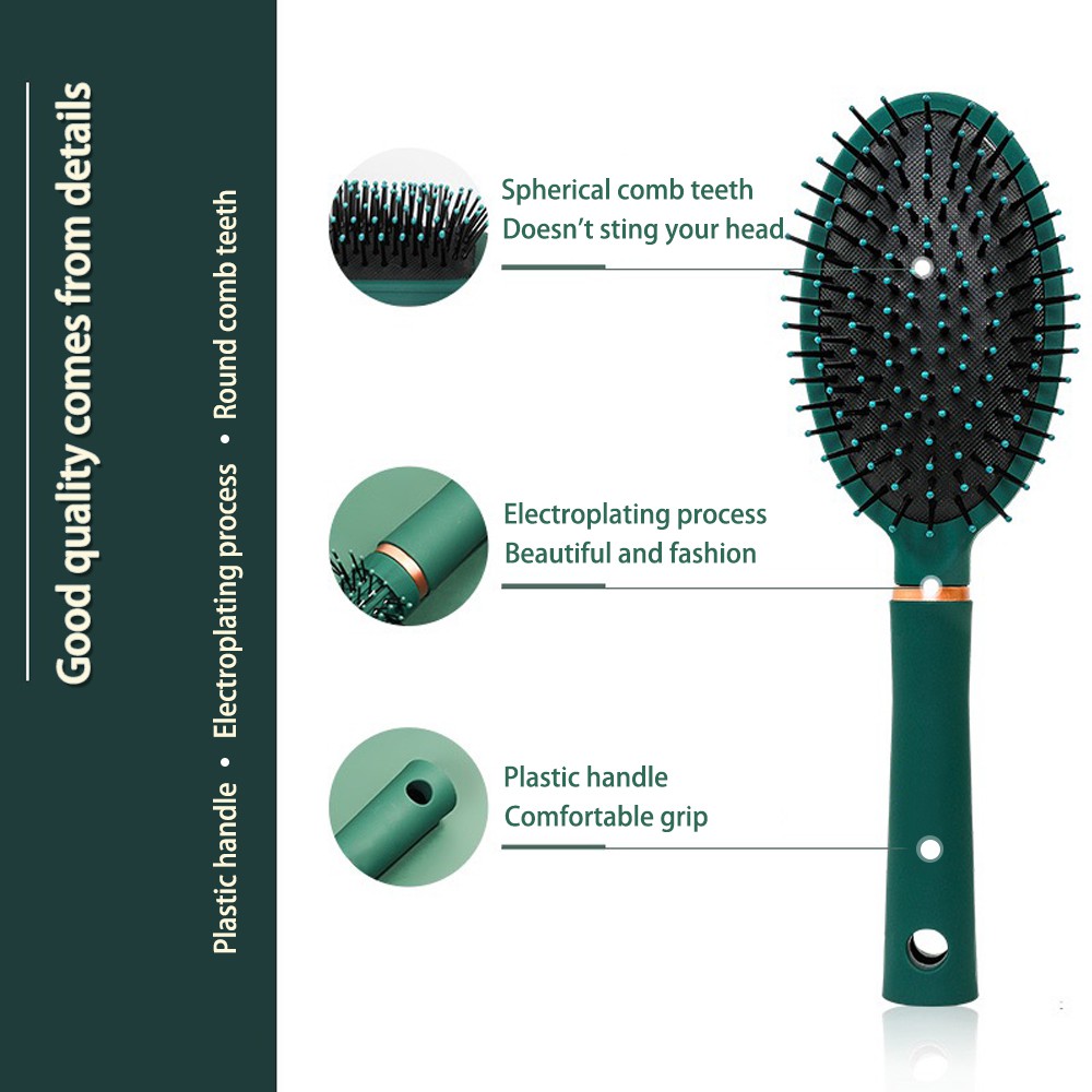 3 PCS Hair Brush and Comb Set Round Brush Massage Paddle Brush Detangle Hair  Brush Cushion Hair Combs Wet Dry Brush for Women Men Hair Styling | Shopee  Malaysia