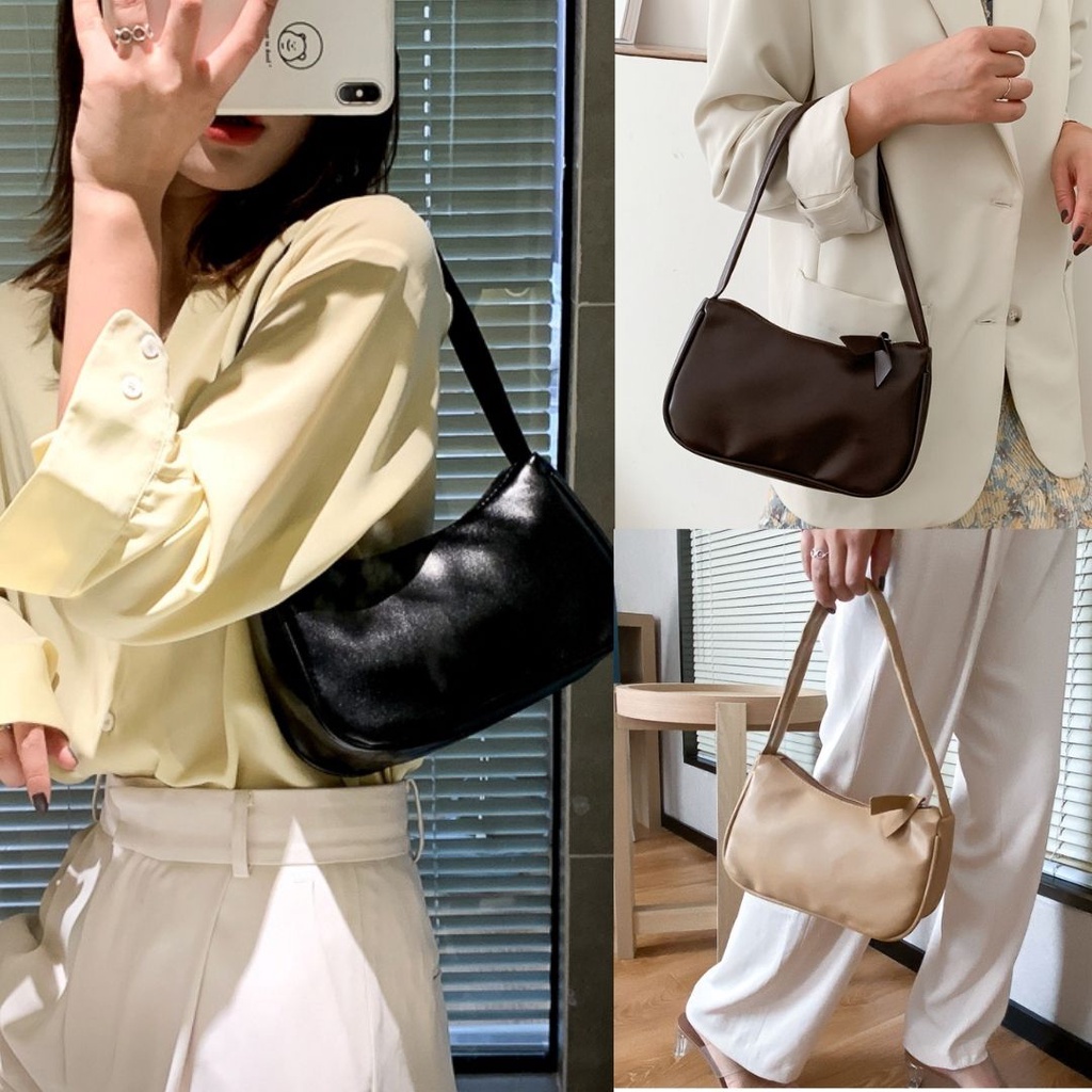 Korean Underarm Bag Summer Ins Fashion Shoulder Bag Korean Candy Color Handbag Readystock