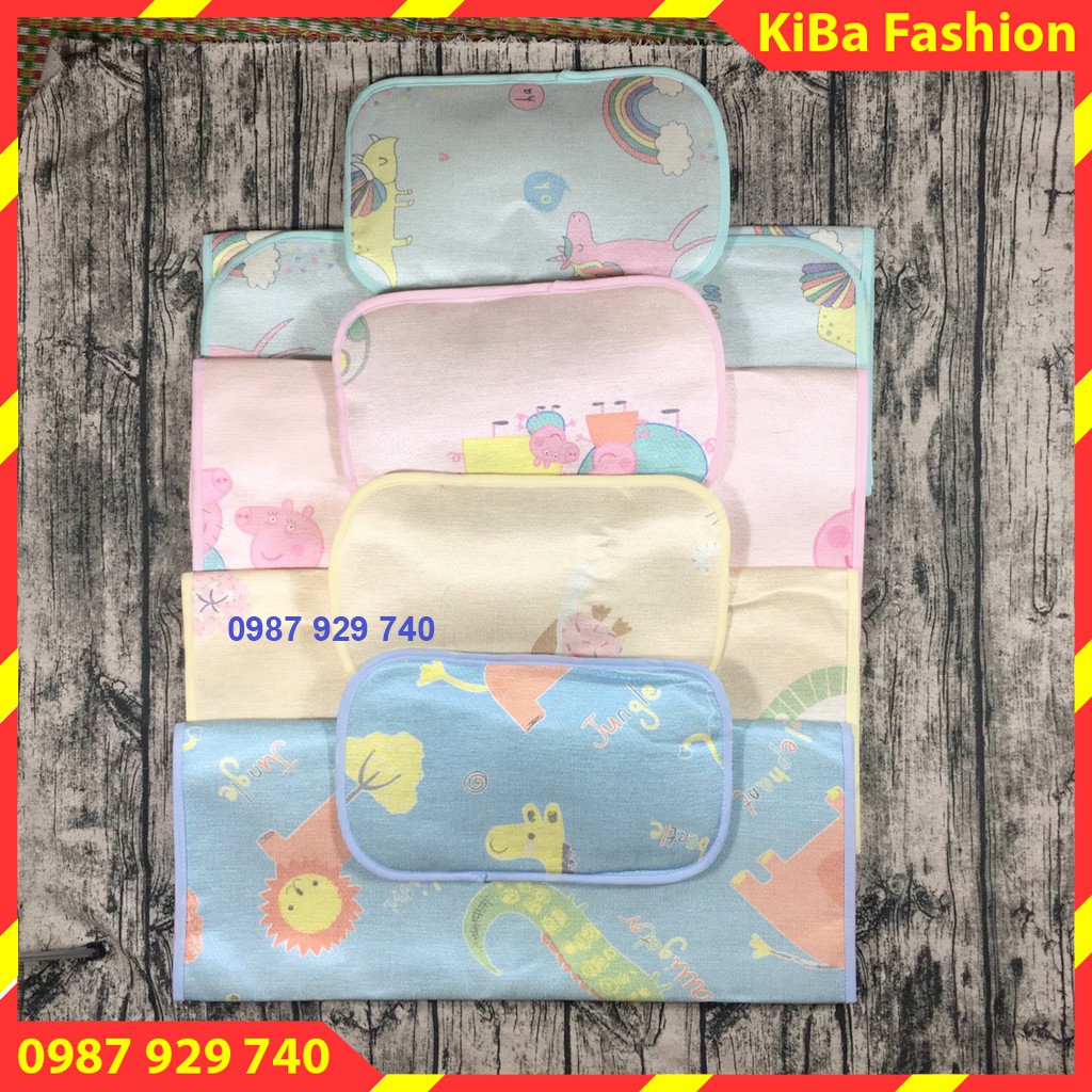 [BEAUTIFUL PRODUCTS] Air-conditioning Set + herbal pillows for babies with many colors size (60x95) OS - HMA0650