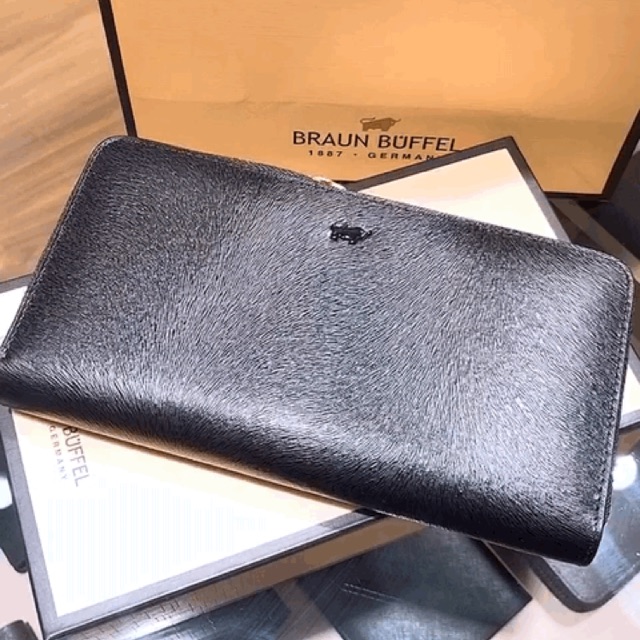 braun buffel long wallet