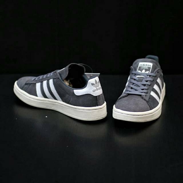 gray adidas campus
