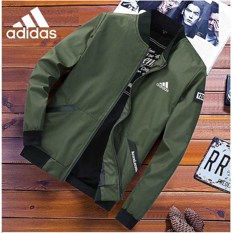 Sale Adidas Men's High Quality Spring Autumn Men's Jacket New Thin Windbreaker Slim Baseball SS 60 | Shopee Malaysia