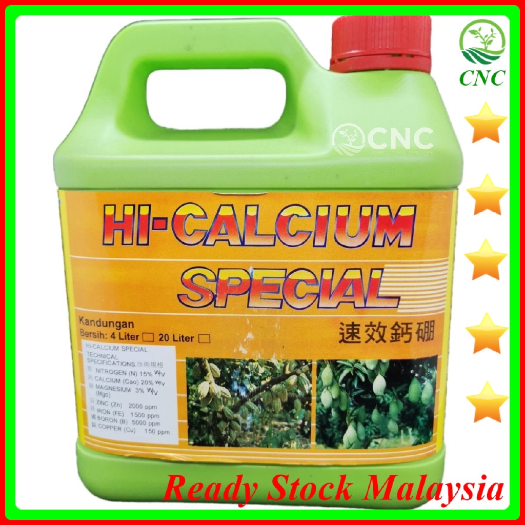 4L Hi-Calcium Special Baja Foliar Kalsium Boron Calcium Boron Liquid ...