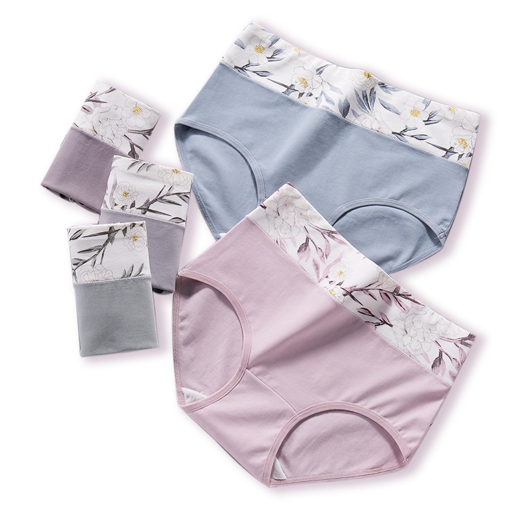 Doralove Comfortable Plus Size Panties Women Underwear High Waist