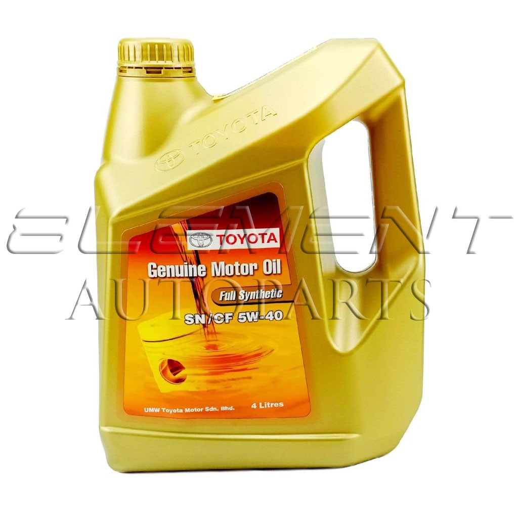 Toyota Fully Synthetic Engine Oil SN/CF 5W40 (4l) Shopee Malaysia
