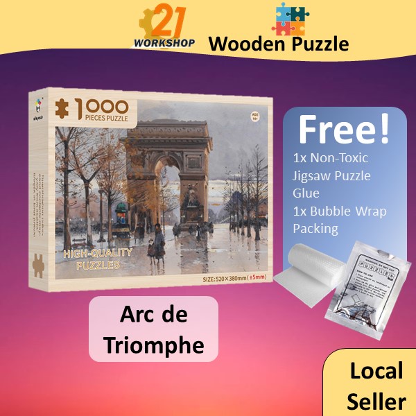 1000pcs Middle Size Jigsaw Puzzle Landscape Wooden Puzzles good quality 38*52cm / 1000 Piece Jigsaw Wooden Puzzle