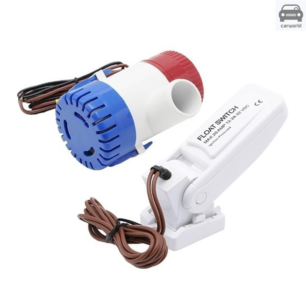 12V 1100GPH Automatic Boat Bilge Pump Float Switch Bilge Switches Flow Sensor for Electric Water