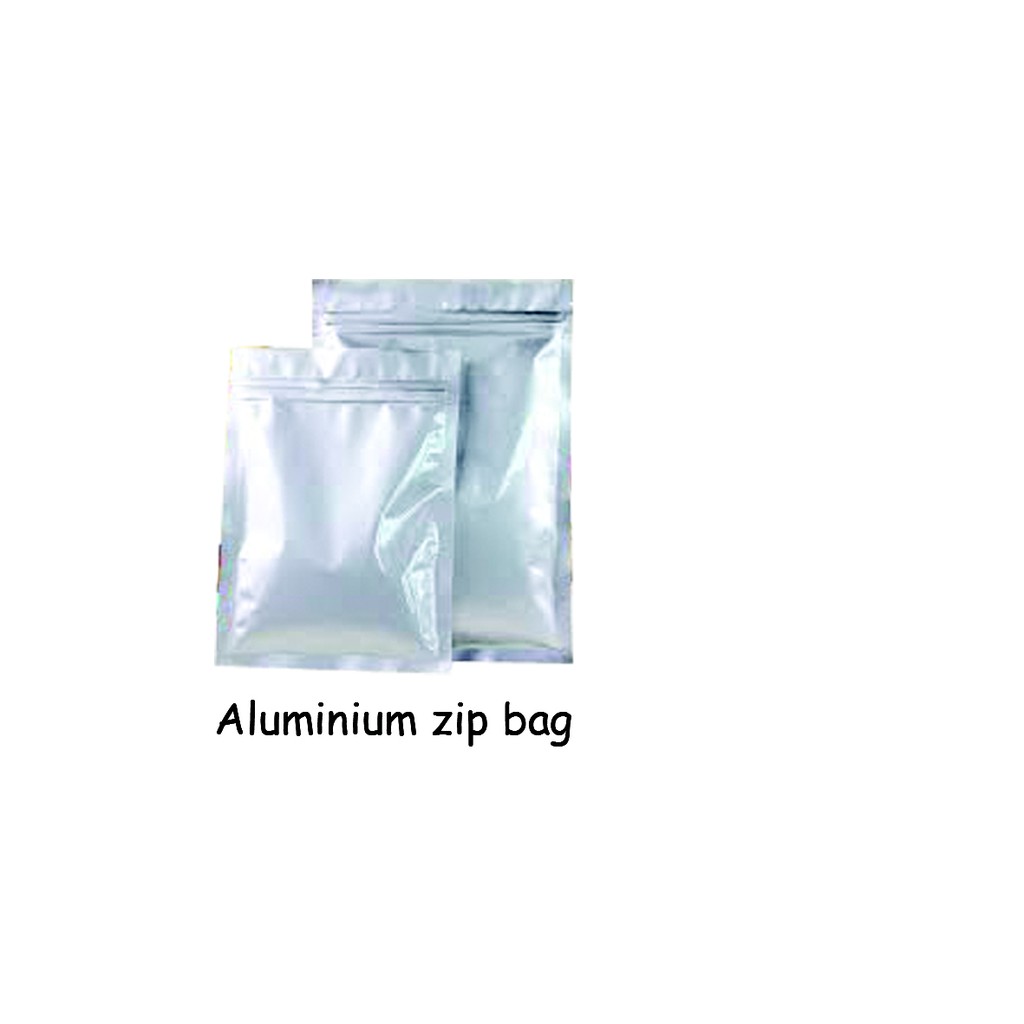 Aluminium Zip Bag For Food And Cookies Plastic Packaging 16cm X 24cm 200pcs Shopee Malaysia