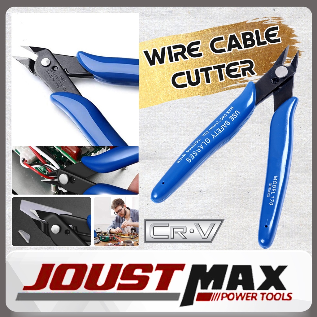 5 INCH MICRO WIRE FLUSH CUTTER INTERNAL SPRING ELECTRICAL SHEAR WIRE