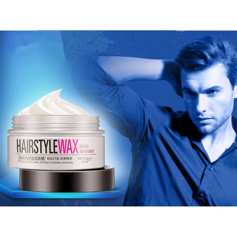 Pomade Silver Gray Dynamic Modeling Fashion Color Hair Wax Gel