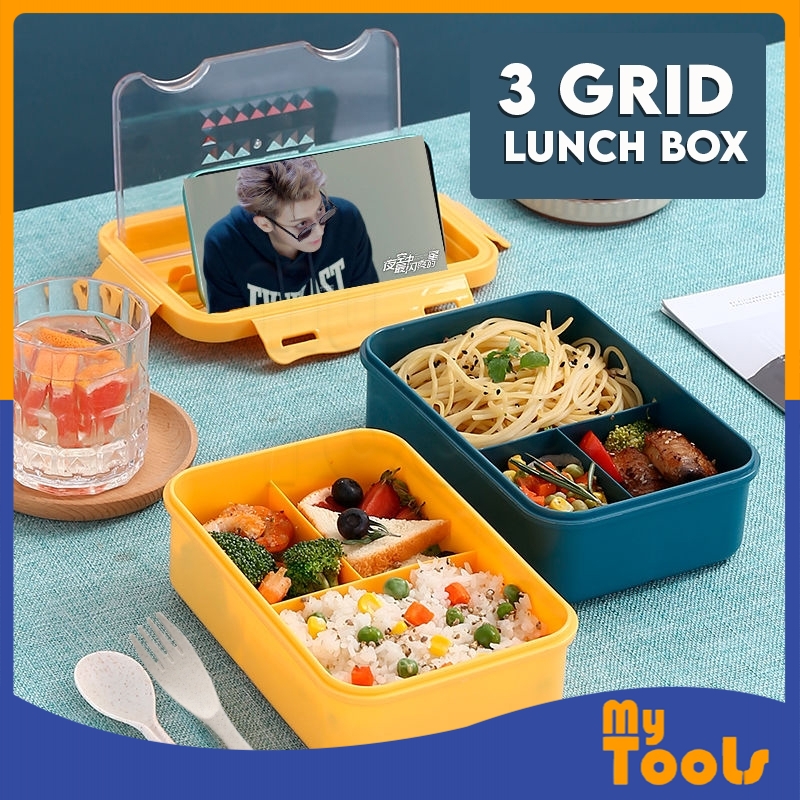 Mytools LUNCH BOX TUPPERWARE Japanese Lunch Box Portable with Spoon