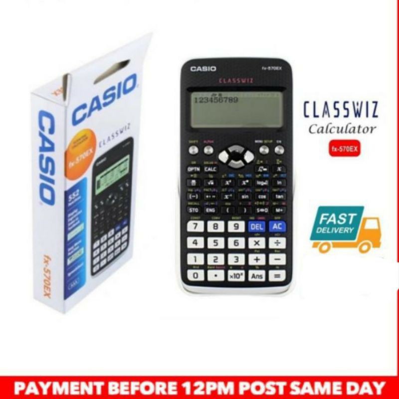 🎉READY STOCK IN MALAYSIA🎉CASIO FX 570 EX SCIENTIFIC CALCULATOR Shopee