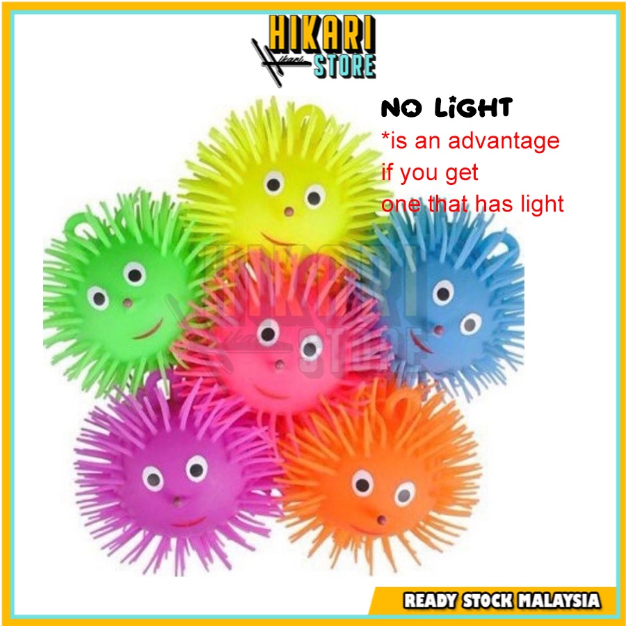 Toy Yoyo Rubber Yoyo Ball Shape Jellyfish Nose Yoyo Led Puffer Ball
