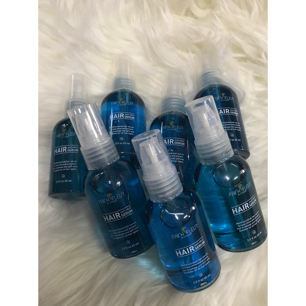  FAITH  FLEUR HAIR SERUM new pakaging botol biru Shopee  