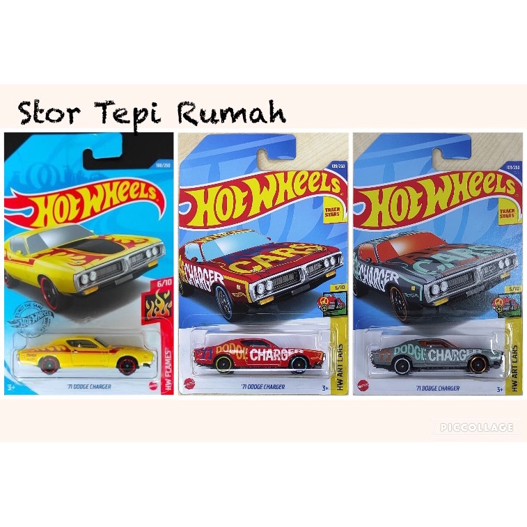 Hot Wheels 71 Dodge Charger [ZAMAC Flames Art Cars Walmart Exclusive] |  Shopee Malaysia