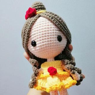 crochet belle doll