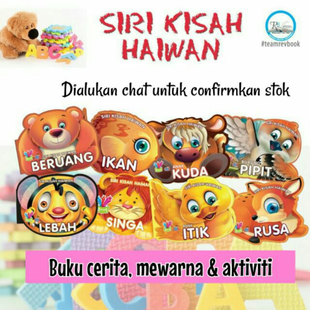 Sale Siri Buku Kisah Haiwan Cerita Warna Dan Aktiviti