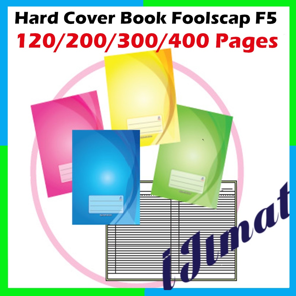 Hard Cover Book Notebook Long F4 / Short F5, 120pages 200pages 300pages