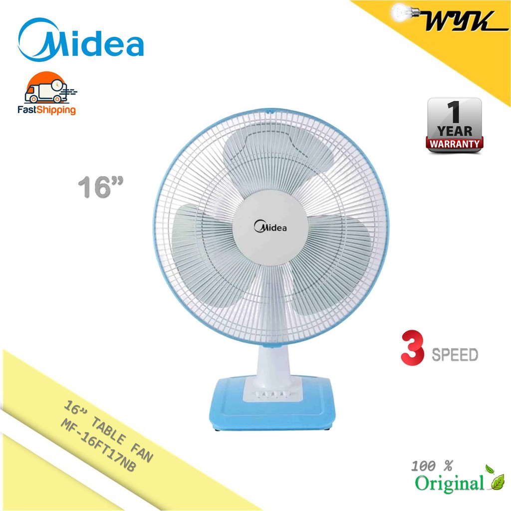 Midea 16 Table Fan Mf 16ft17nb Shopee Malaysia