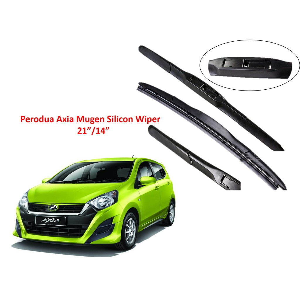 Perodua Axia Mugen Silicone Wiper 21"/14"  Shopee Malaysia