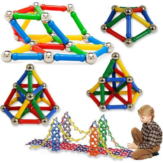 magnetic building sticks