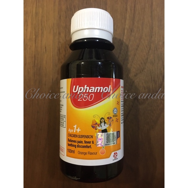 (( Expiry Date 05/25 )) Uphamol 250 Children Suspension (100ml) Uphamol