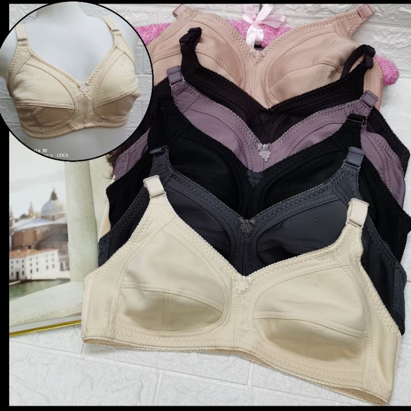 36B48B NonWired NonSponge Womens Bra plus size Baju dalam wanita