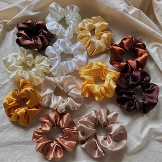 Nude Satin Scrunchies | Hair Tie - Made In Malaysia