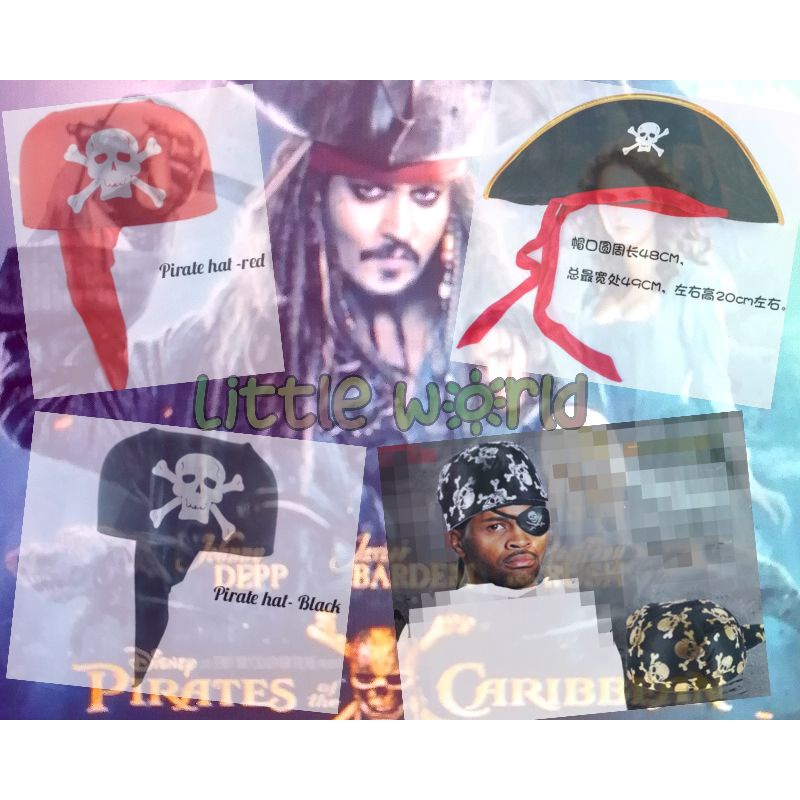 Halloween Pirates party Dressed pirate of the Caribbean cosplay pirate hat #30050