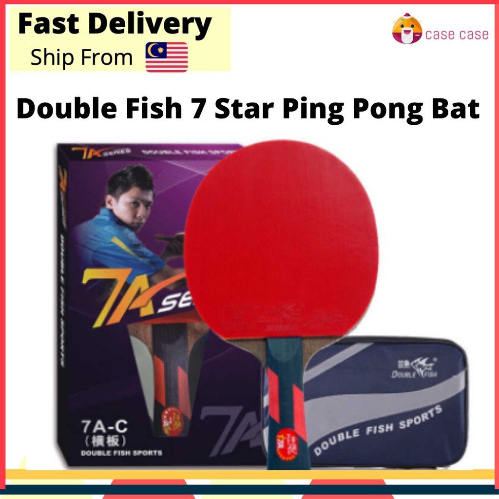 Double Fish 6A 7A 5 ply Ping Pong Bat Table Tennis Racquet Shopee