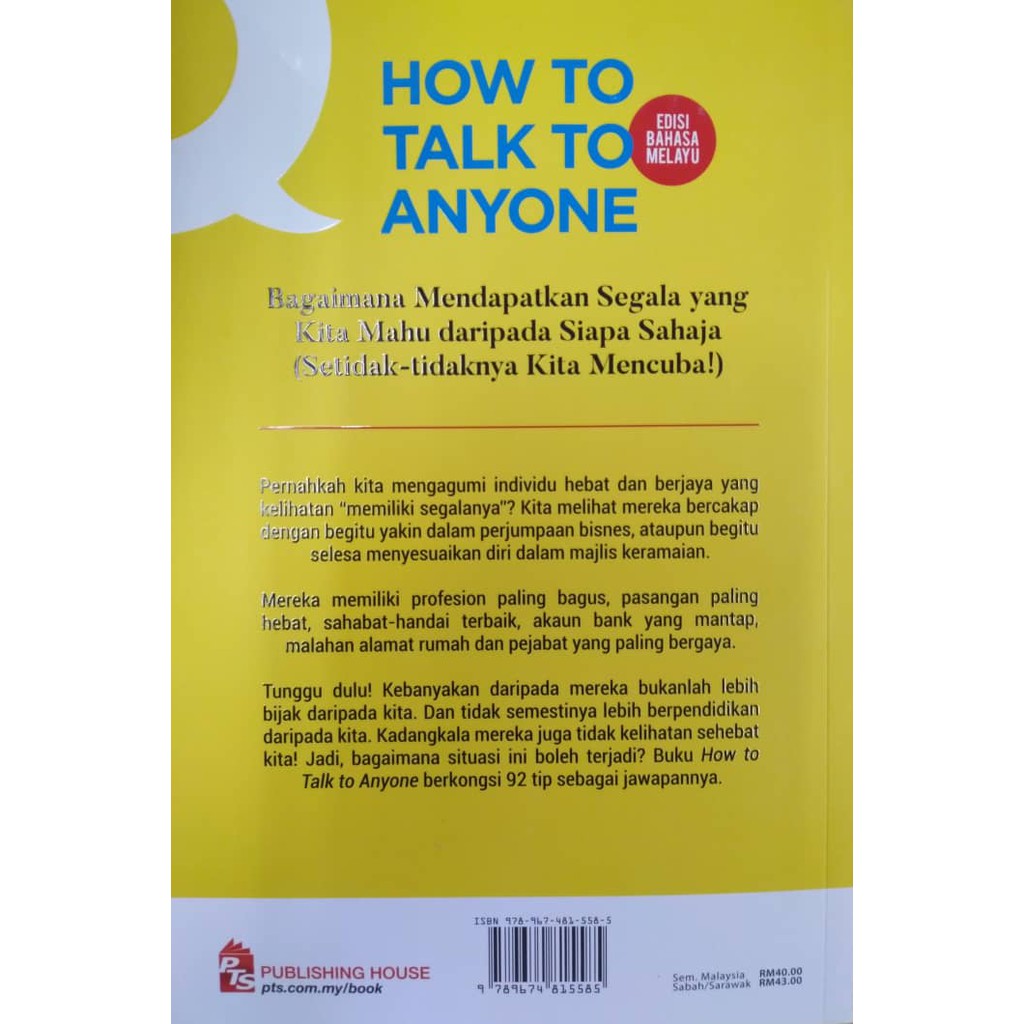 How To Talk To Anyone Edisi Bahasa Melayu Leil Lowndes Shopee Malaysia