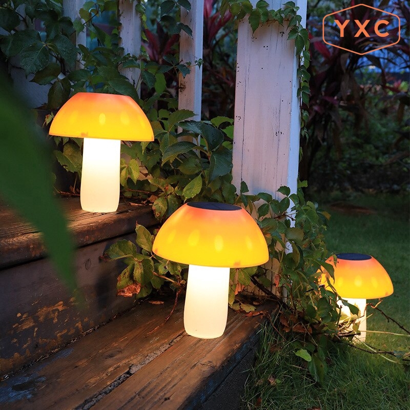 Outdoor Waterproof Mushroom Shape LED Solar Light Villa Roadside